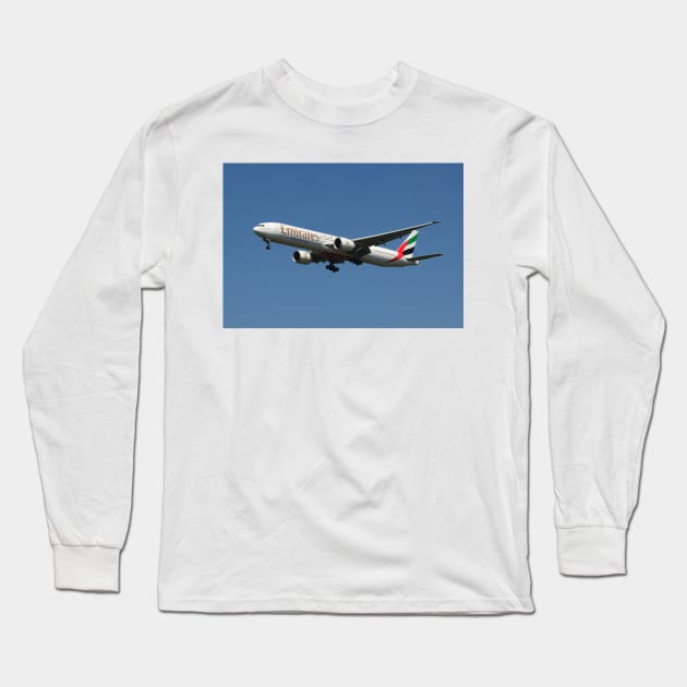 Boeing 777 Long Sleeve T-Shirt by CGJohnson